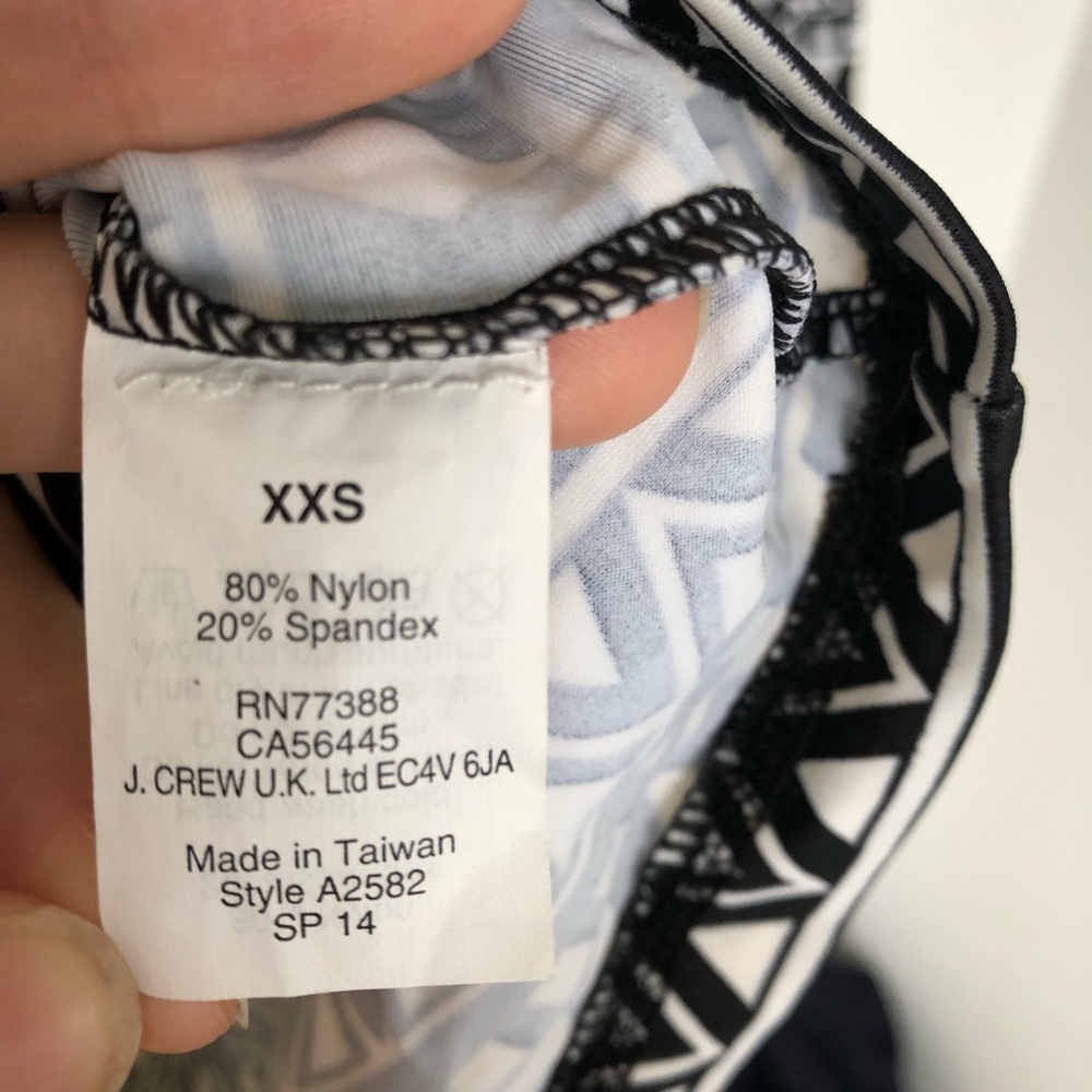 J Crew Geometric Print Rash Guard - Picture 2 of 5